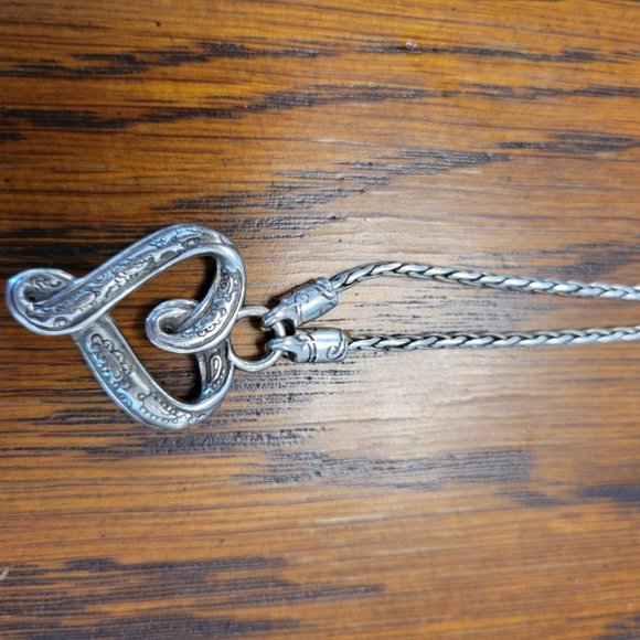 Engraved heart necklace by Brighton - Picture 2 of 3